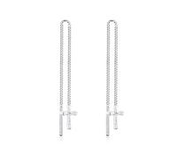 Elli Ohrringe Damen Kreuz Anhänger Filigran aus 925 Sterling Silber