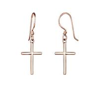 Elli Ohrringe Damen Ohrhänger Kreuz Symbol in 925 Sterling Silber