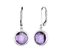 Elli Ohrringe Damen mit Amethyst Edelstein Lila in 925 Sterling Silber