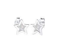 Ohrringe Stern Trend Astro Filigran 925 Silber Elli Grau 001 (Artikelnummer: 4N112/40X001)