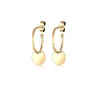Elli Paar Ohrstecker »Hänger Kreis Creole Geo Plättchen, 0301763017«, gold