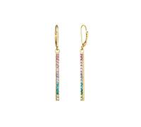 Elli Ohrringe Damen Ohrhänger Geo Stab mit Kristallen in 925 Sterling Silber