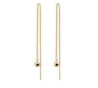 Elli Ohrringe Damen Ohrhänger Herz Kette elegant in 925 Sterling Silber vergoldet