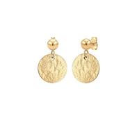 Elli Ohrringe Damen Ohrhänger Plättchen Gehämmert Vintage Antik Look in 925 Sterling Silber