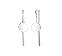 Elli Paar Ohrhänger »Geo Kreis Basic Plättchen Trend 925 Silber«, Geo
