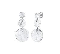 Elli Ohrringe Damen Ohrhänger Retro Plättchen Vintage Organic 925 Silber | Vergoldet