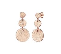 Elli Ohrringe Damen Ohrhänger Retro Plättchen Vintage Organic in 925 Sterling Silber Vergoldet