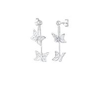 Elli Ohrringe Damen Ohrhänger Schmetterling Natur mit Kristallen 925 Silber