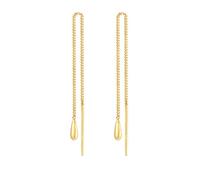 Elli Ohrringe Damen Ohrhänger Tropfen Anhänger Durchziehen Basic in 925 Sterling Silber