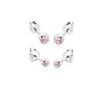 Elli Ohrringe Damen pink, 4