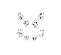 Elli Ohrringe Damen Ohrstecker 2er Set Basic mit Kristall in 925 Sterling Silber