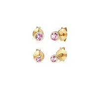 Elli Ohrringe Damen Ohrstecker 2er Set Basic mit Kristall in 925 Sterling Silber