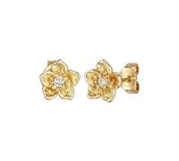 Elli Ohrringe Damen Ohrstecker Blüte Blume mit Zirkonia 925 Silber