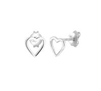 Elli Ohrringe Damen Ohrstecker Herz Basic 925 Silber