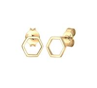 Elli Ohrringe Damen Ohrstecker Hexagon Geo Trend Minimal Filigran in 925 Sterling Silber