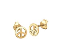 Elli Ohrringe Damen Ohrstecker Peace Symbol Trend
