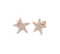 Elli Ohrringe Damen Ohrstecker Seestern Maritim Meer Kristalle in 925 Sterling Silber