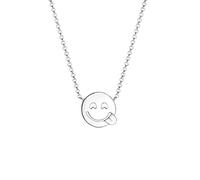 Elli Ohrringe Damen Ohrstecker Smiley Face Emoji mit Kristall in 925 Sterling Silber