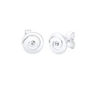 Elli Ohrringe Damen Ohrstecker Spirale basic modern mit Kristallen in 925 Sterling Silber