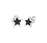 Elli Ohrringe Damen Ohstecker Stern Motiv Modern mit Kristallen in 925 Sterling Silber