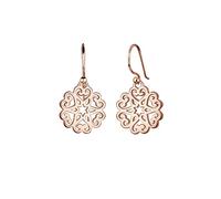 Elli Ohrringe Damen Ornament Herz Sterne in 925 Sterling Silber Rosé vergoldet