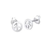 Elli Ohrringe Damen Peace Zeichen Boho Symbol Hippie in 925 Sterling Silber