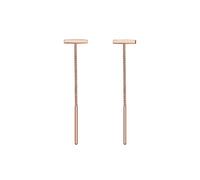 Elli Ohrringe Damen Pull-Through Geo Trend in 925 Sterling Silber rosé vergoldet