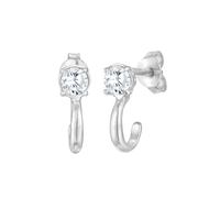 Elli - Creolen Zirkonia 925 Silber Ohrringe Damen