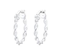 Elli Paar Creolen »Creolen Spirale Rund Gedreht 925 Silber«