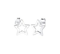 Elli Ohrringe Damen Stern Cut-Out Astro Look Basic Trend 925 Silber