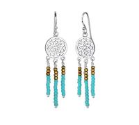 Elli Ohrringe Damen Traumfänger Ornament Boho Festival in 925 Sterling Silber