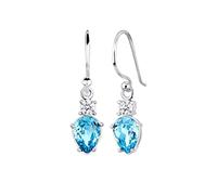 Elli Ohrringe Damen Tropfen Solitär mit Kristalle 925 Sterling Silber