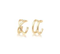 ELLI Damen Earcuff 'Geo, Kreuz' gold, Größe One Size, 4041320 Gold One Size