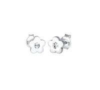 Elli Ohrringe Kinder Ohrstecker Blumen Symbol mit Kristall Rosa in 925 Sterling Silber