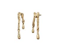Elli Ohrstecker 925 Sterling Silber für Partys goldfarben Damen