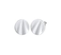 Elli Ohrstecker Disc Plättchen Welle Rund 925er Silber silberfarben Damen