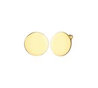 Elli Ohrstecker Geo Kreis Basic Unisex 925er Silber goldfarben Damen