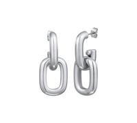 Elli Ohrstecker Hänger Damen Oval Glieder Farbe Silber silberfarben