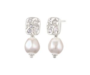 Elli Ohrstecker Hänger mit Perlen von Swarovski® 925 Sterling Silber silberfarben Damen