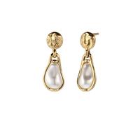 Elli Ohrstecker Kreis mit Perlen von Swarovski® 925 Sterling Silber goldfarben Damen