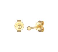 Elli Ohrstecker Kugel Klassisch Rund 925 Silber goldfarben Damen