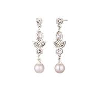 Elli Ohrstecker mit Perlen von Swarovski® 925 Sterling Silber silberfarben Damen
