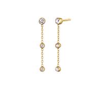 Elli Ohrstecker Ohrhänger 925 Sterling Silber, mit Kristallen von Swarovski® goldfarben Damen