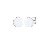Elli Ohrstecker Plättchen Rund Glanz Basic 925er Silber silberfarben Damen