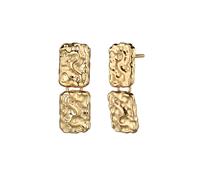 Elli Ohrstecker Rechteck 925 Sterling Silber goldfarben Damen