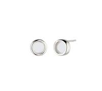 Elli Ohrstecker Rock Crystal Kreis Transparent 925 Sterling Silber OneSize Damen