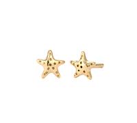 Elli Ohrstecker Seestern 925 Sterling Silber goldfarben Damen