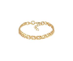 Elli Panzerkette Gliederarmband Farbe Gold für Damen 17