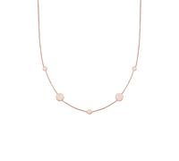 Elli Panzerkette Kreis Plättchen Geo Matt 925 Silber 50 Damen