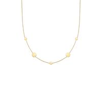 Elli Panzerkette Kreis Plättchen Geo Matt 925 Silber 50 Damen